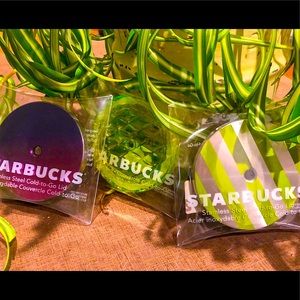 3 Starbucks Cold-to-Go Lids -Designed to fit any size Cold-to-Go Tumbler NWT